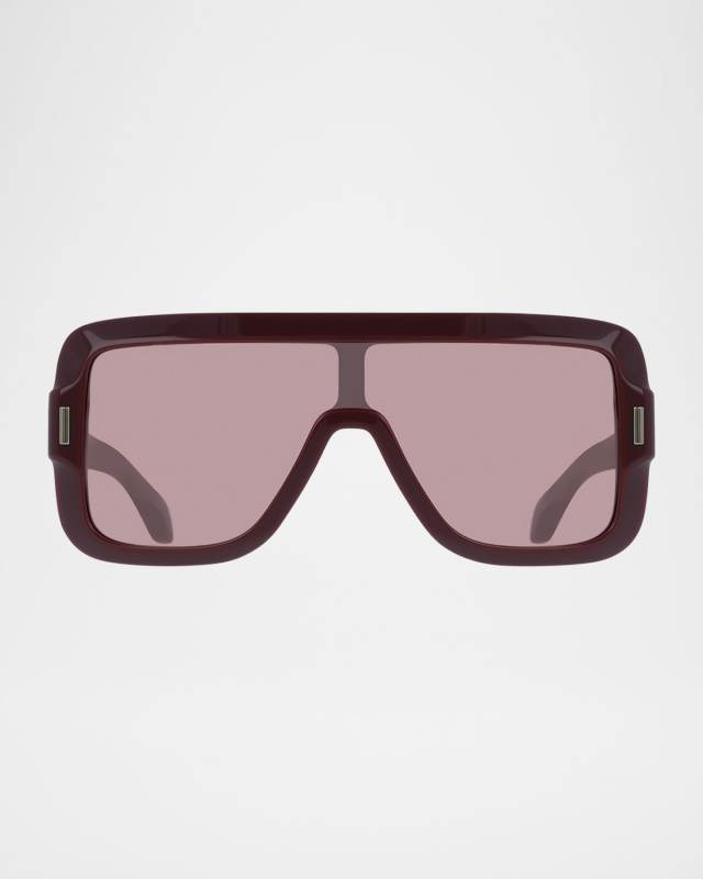 Rivet Acetate Shield Sunglasses